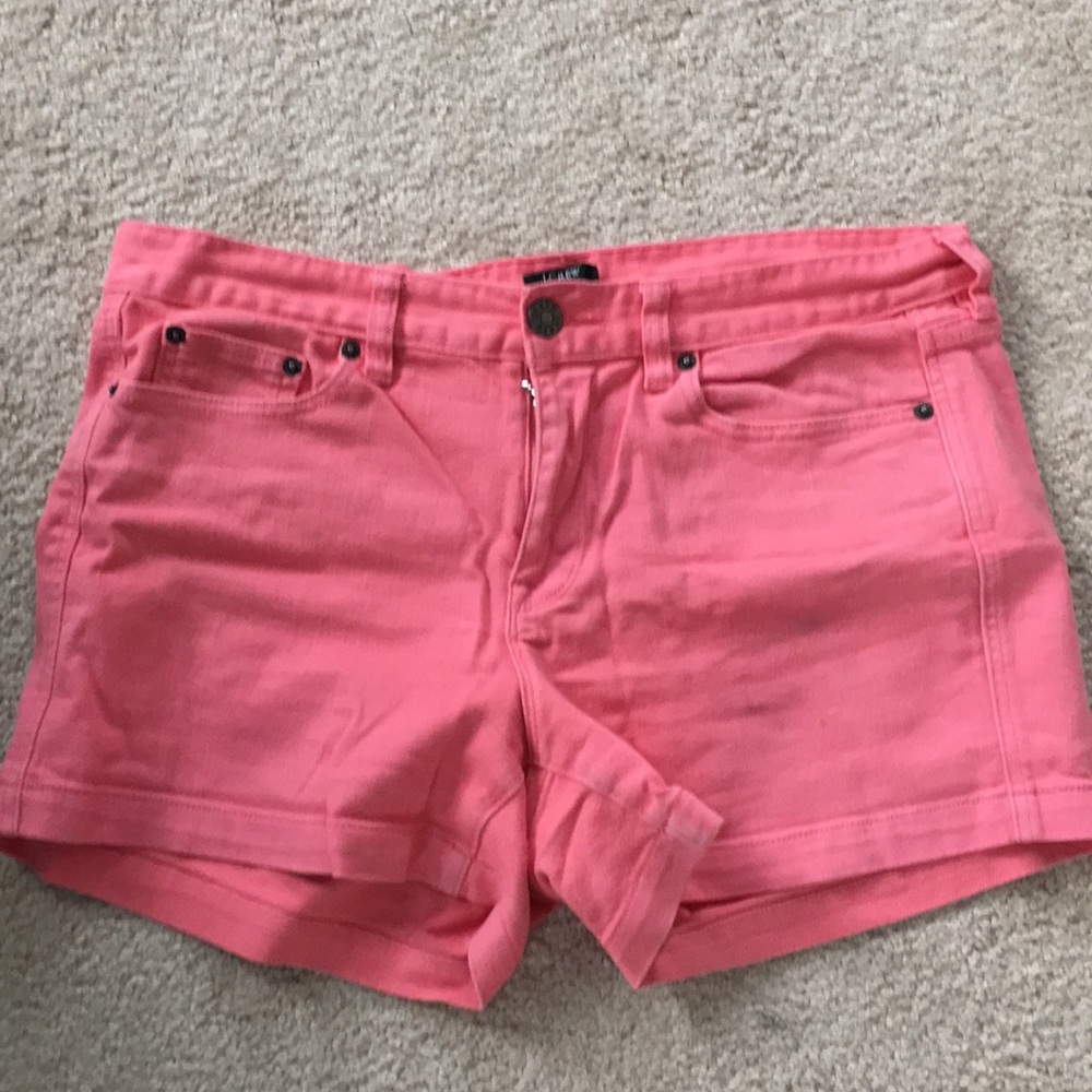 J. Crew pink denim shorts